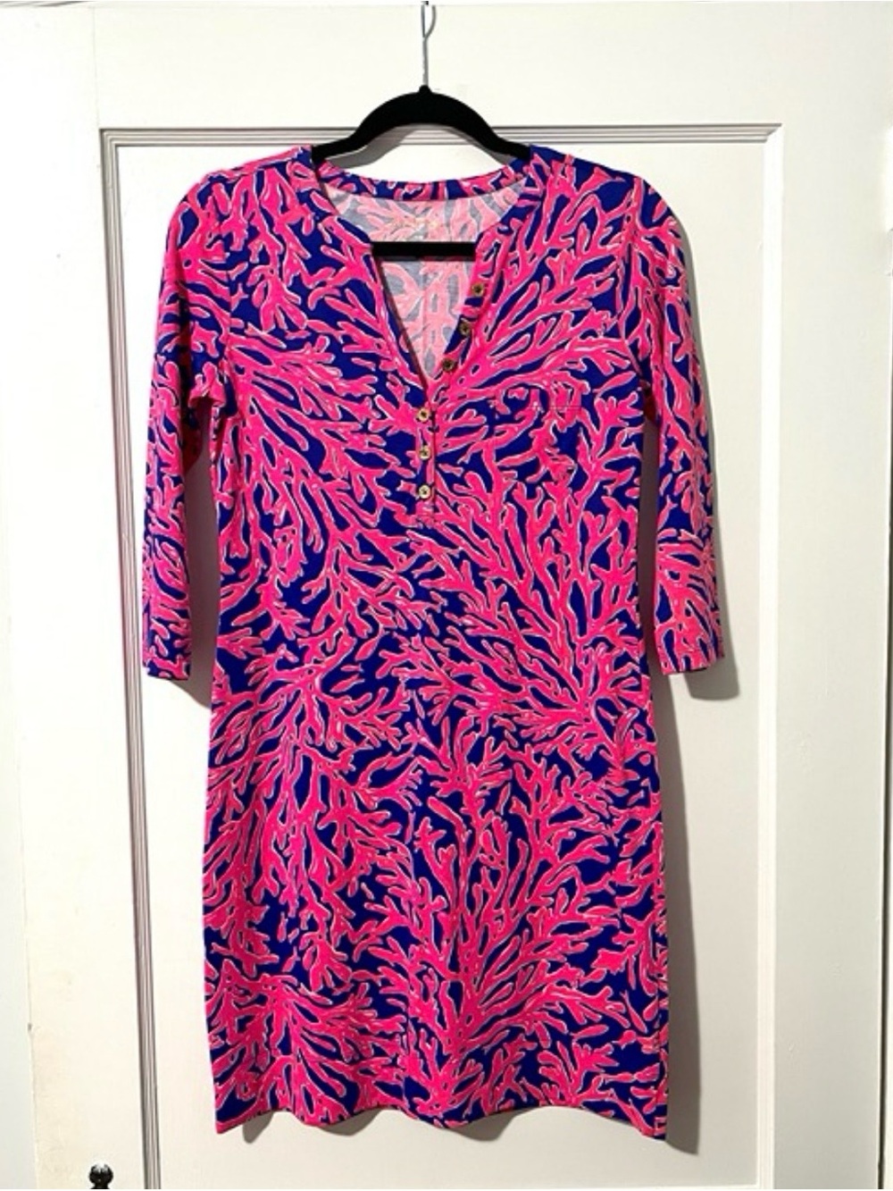 Lilly Pulitzer Alessia Dress Tropical Pin Did You Catch That Size XS